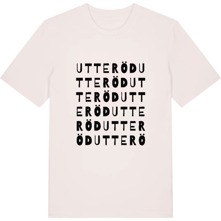 Utteröd ordlek t-shirt – t-shirt från PinShirt