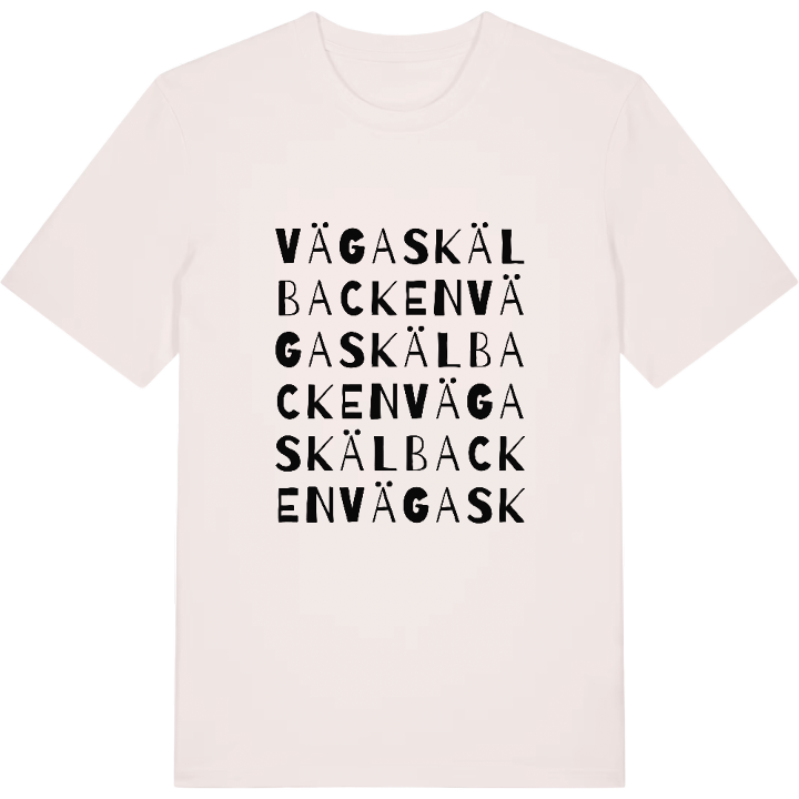 Vägaskälbacken ordlek t-shirt – t-shirt från PinShirt