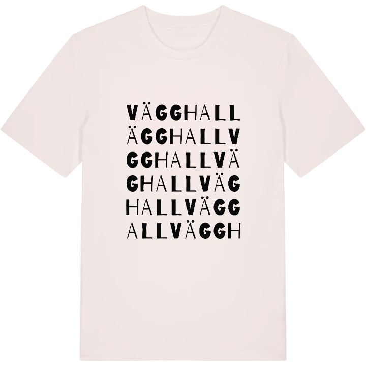 Vägghall ordlek t-shirt – t-shirt från PinShirt