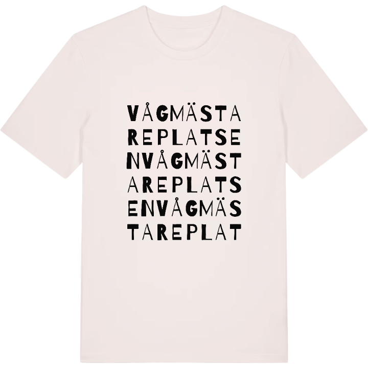 Vågmästareplatsen ordlek t-shirt – t-shirt från PinShirt