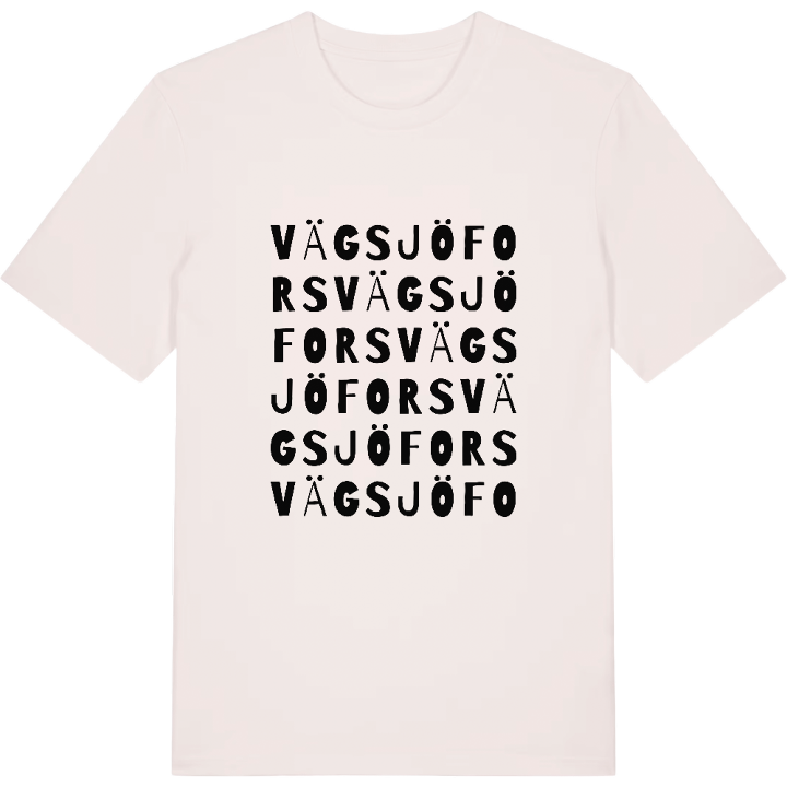 Vägsjöfors ordlek t-shirt – t-shirt från PinShirt