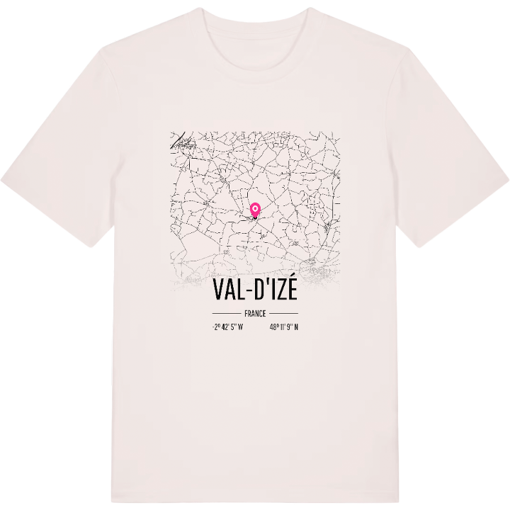 Val-d'Izé karta t-shirt – t-shirt från PinShirt