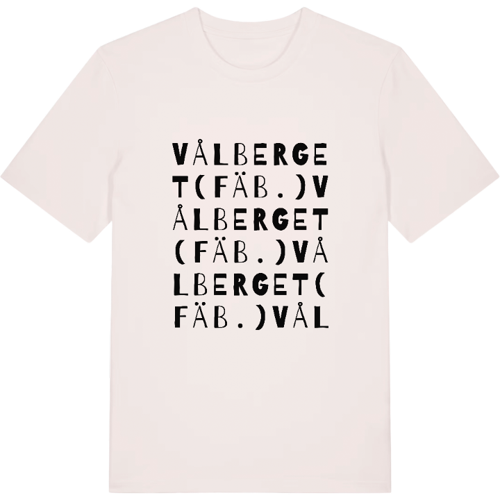 Vålberget (fäb.) ordlek t-shirt – t-shirt från PinShirt