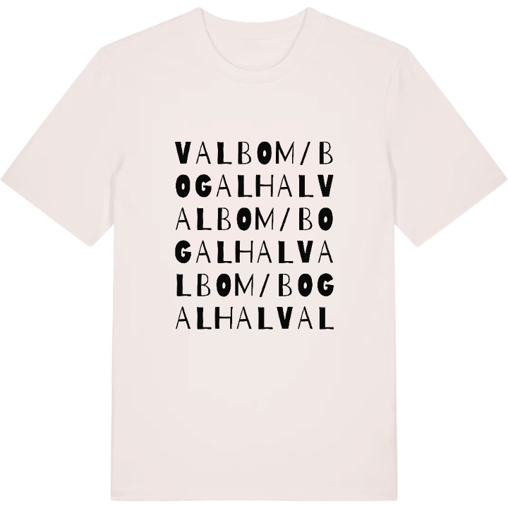 Valbom/Bogalhal ordlek t-shirt – t-shirt från PinShirt