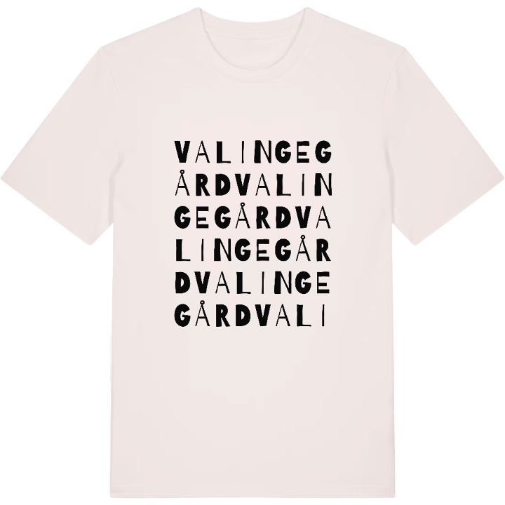 Valingegård ordlek t-shirt – t-shirt från PinShirt