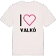 Jag älskar Valkó t-shirt stort tryck