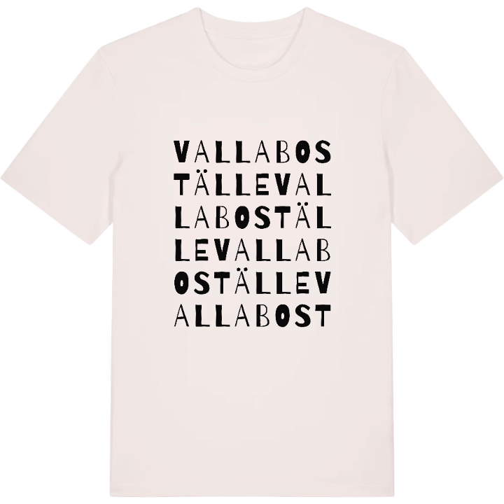 Valla boställe ordlek t-shirt – t-shirt från PinShirt
