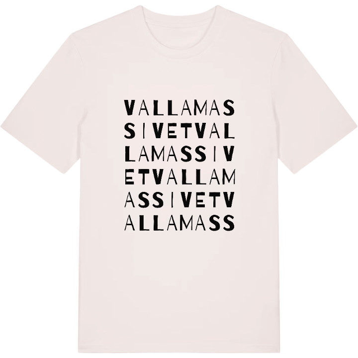 Vallamassivet ordlek t-shirt – t-shirt från PinShirt