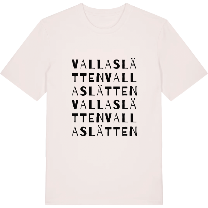 Vallaslätten ordlek t-shirt – t-shirt från PinShirt