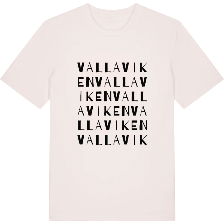 Vallaviken ordlek t-shirt – t-shirt från PinShirt