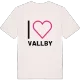 Jag älskar Vallby t-shirt stort tryck