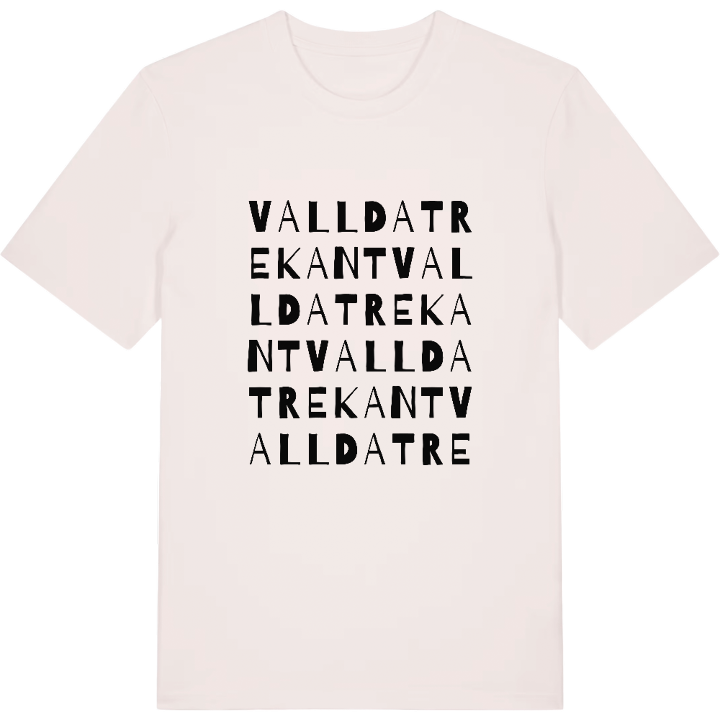 Vallda Trekant ordlek t-shirt – t-shirt från PinShirt