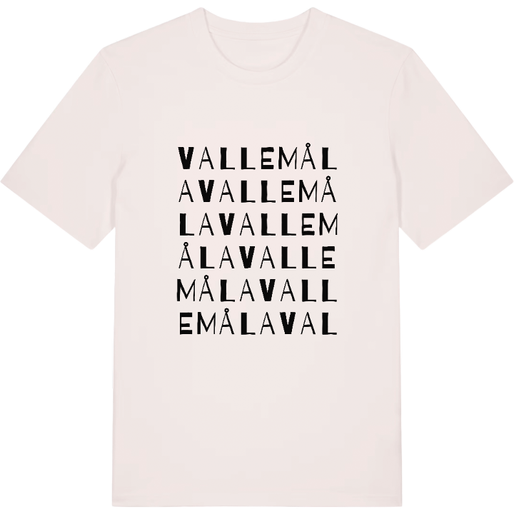 Vallemåla ordlek t-shirt – t-shirt från PinShirt
