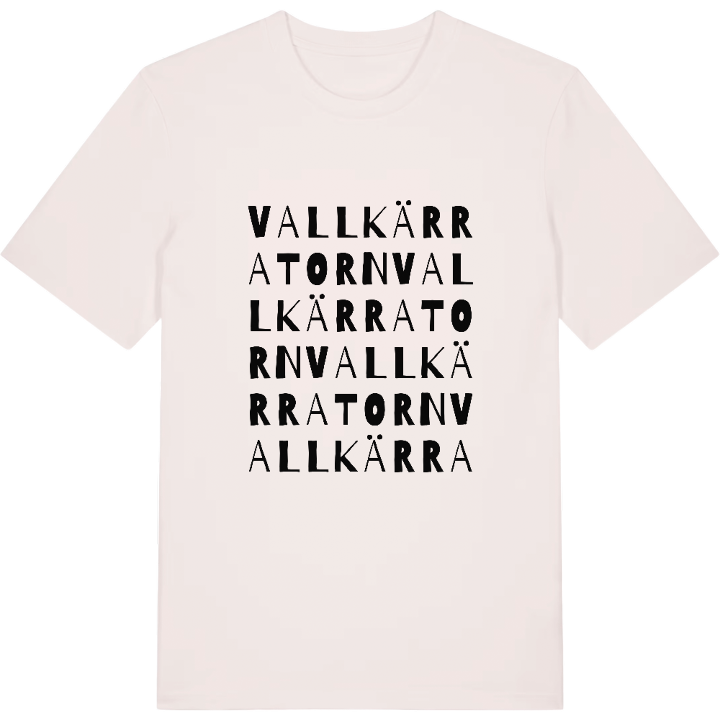 Vallkärratorn ordlek t-shirt – t-shirt från PinShirt