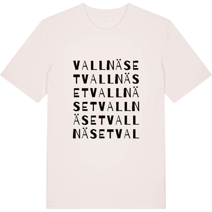 Vallnäset ordlek t-shirt – t-shirt från PinShirt