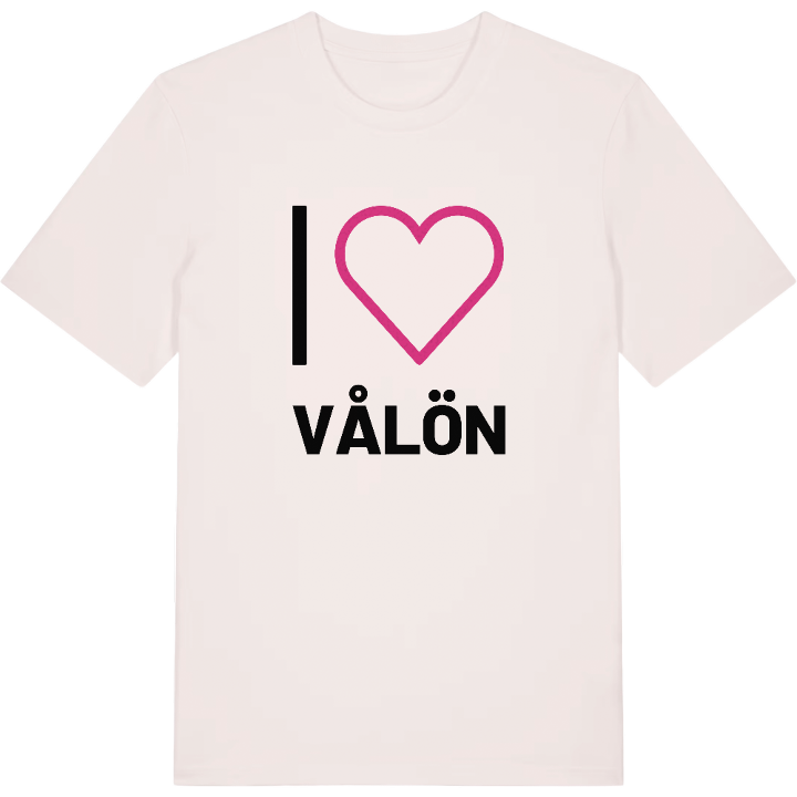 Jag älskar Vålön t-shirt stort tryck – t-shirt från PinShirt