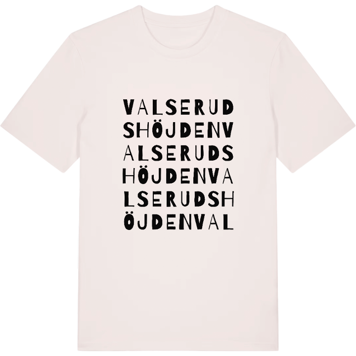 Valserudshöjden ordlek t-shirt – t-shirt från PinShirt