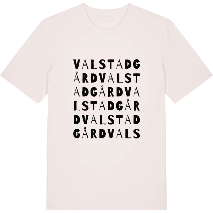 Valstad gård ordlek t-shirt – t-shirt från PinShirt