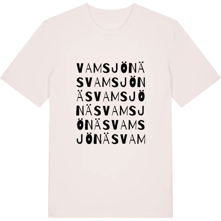 Vamsjönäs ordlek t-shirt – t-shirt från PinShirt