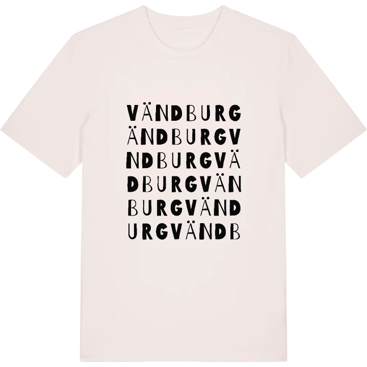 Vändburg ordlek t-shirt – t-shirt från PinShirt