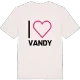 Jag älskar Vandy t-shirt stort tryck