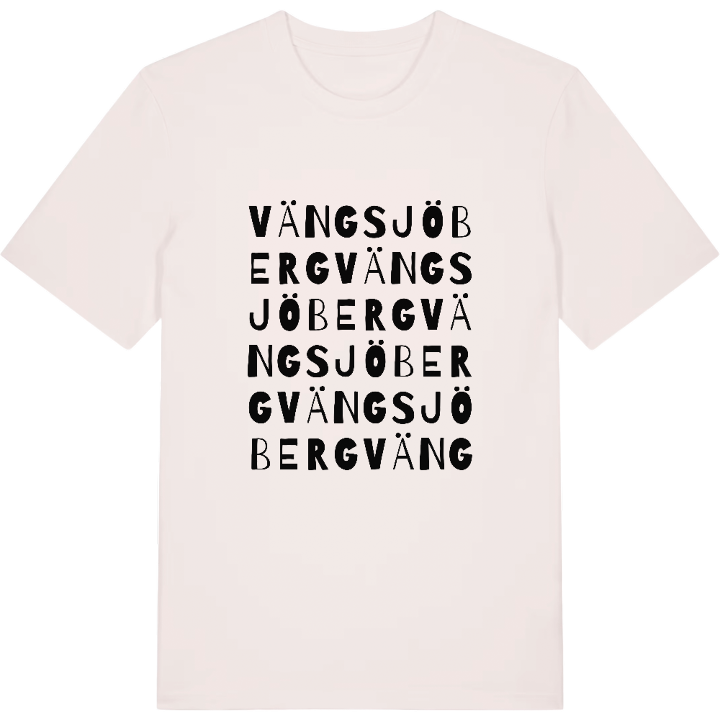 Vängsjöberg ordlek t-shirt – t-shirt från PinShirt