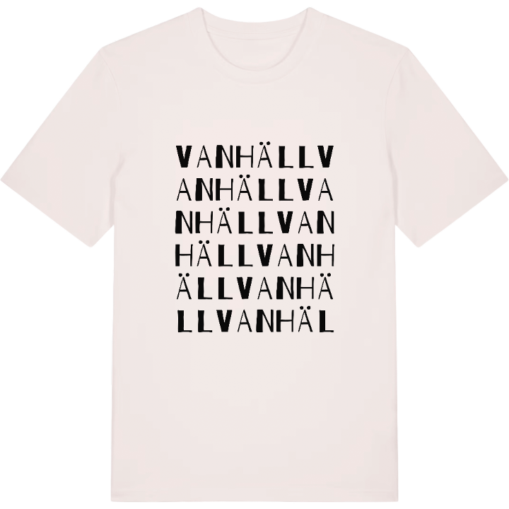 Vanhäll ordlek t-shirt – t-shirt från PinShirt