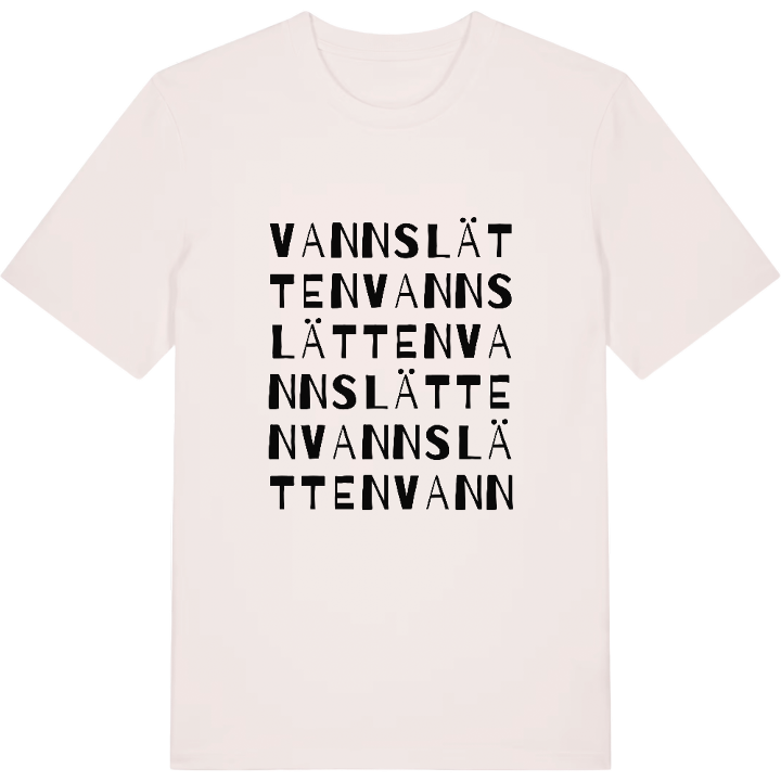 Vannslätten ordlek t-shirt – t-shirt från PinShirt