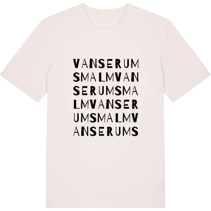 Vanserums malm ordlek t-shirt – t-shirt från PinShirt