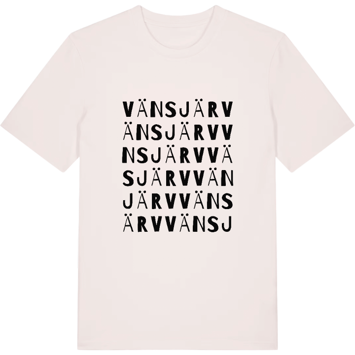 Vänsjärv ordlek t-shirt – t-shirt från PinShirt