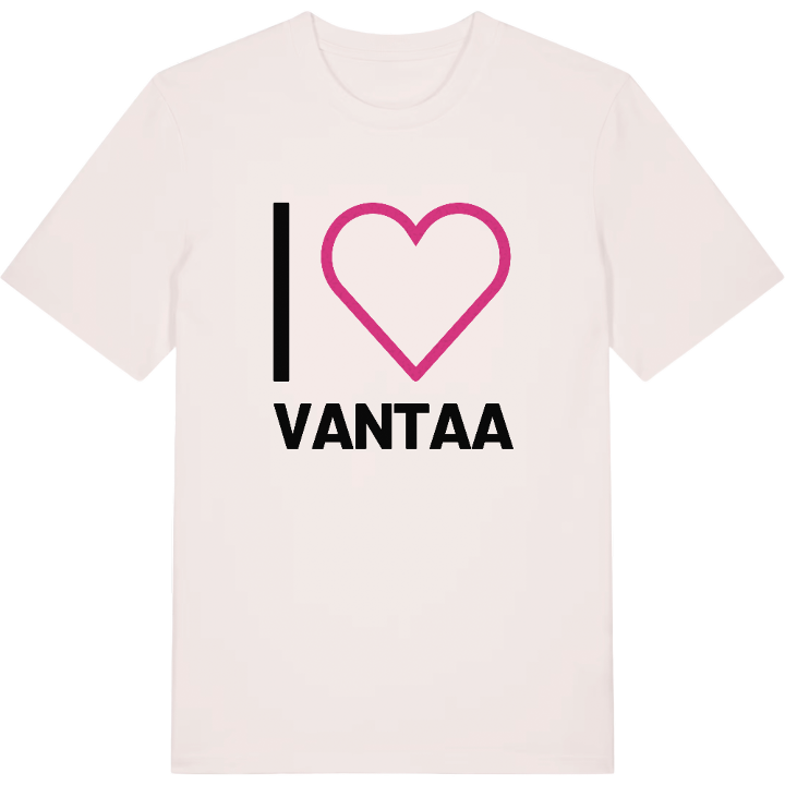 Jag älskar Vantaa t-shirt stort tryck – t-shirt från PinShirt
