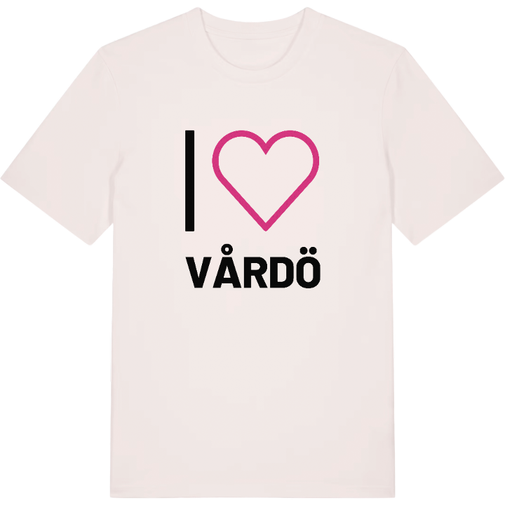 Jag älskar Vårdö t-shirt stort tryck – t-shirt från PinShirt