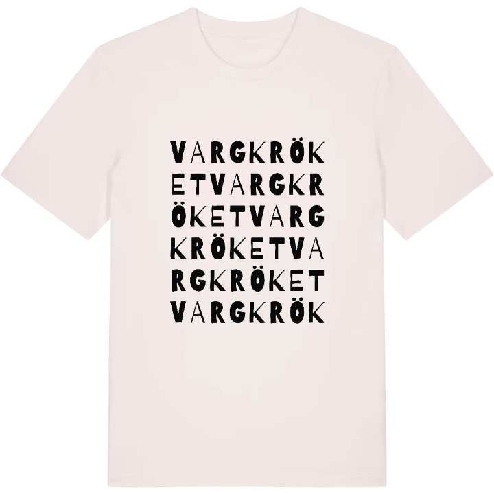 Vargkröket ordlek t-shirt – t-shirt från PinShirt