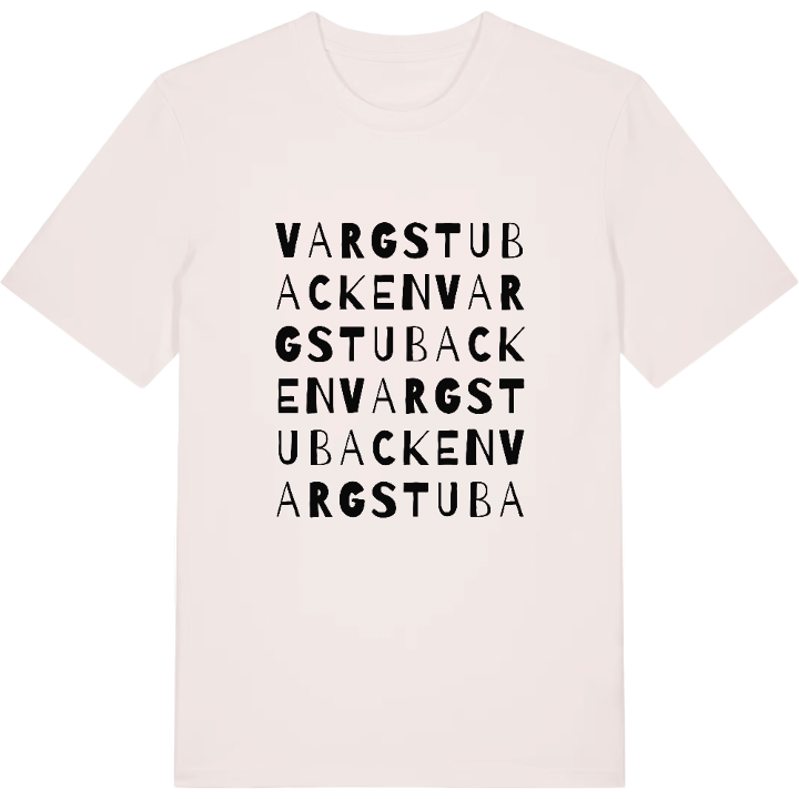 Vargstubacken ordlek t-shirt – t-shirt från PinShirt