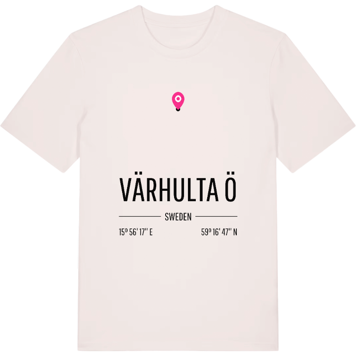 Värhulta ö karta t-shirt – t-shirt från PinShirt
