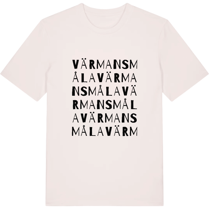 Värmansmåla ordlek t-shirt – t-shirt från PinShirt