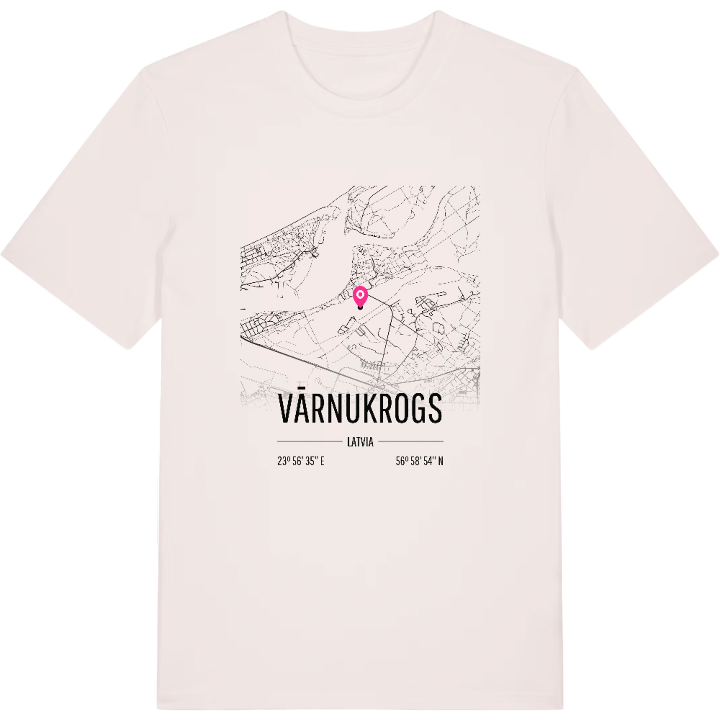 Vārnukrogs karta t-shirt – t-shirt från PinShirt