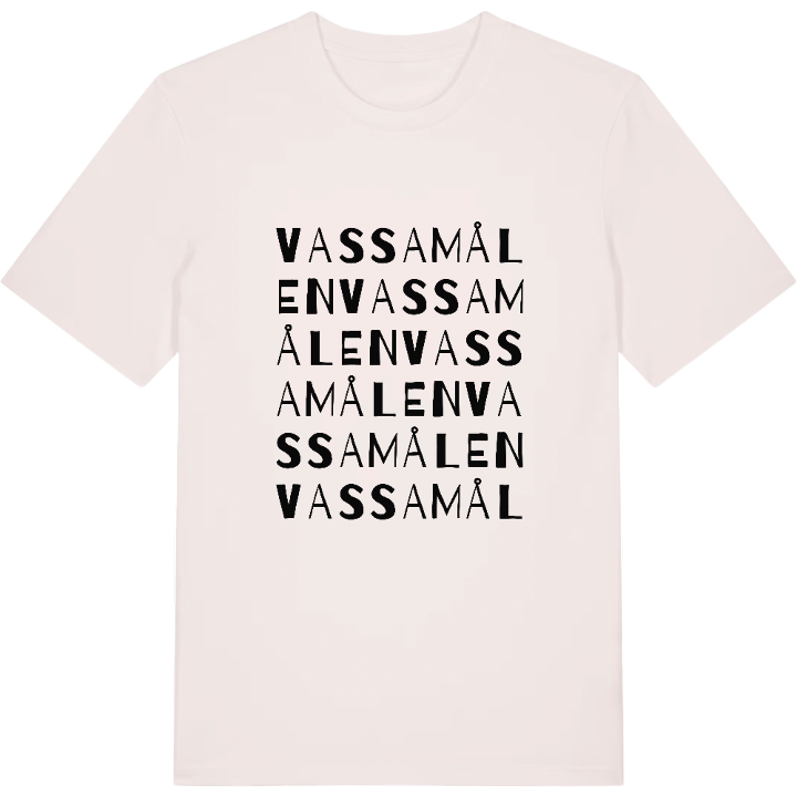 Vassamålen ordlek t-shirt – t-shirt från PinShirt