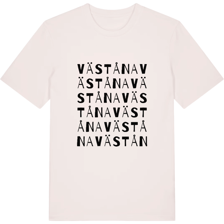 Väståna ordlek t-shirt – t-shirt från PinShirt