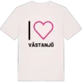 Jag älskar Västanjö t-shirt stort tryck