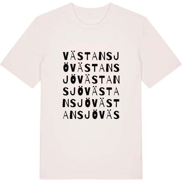 Västansjö ordlek t-shirt – t-shirt från PinShirt