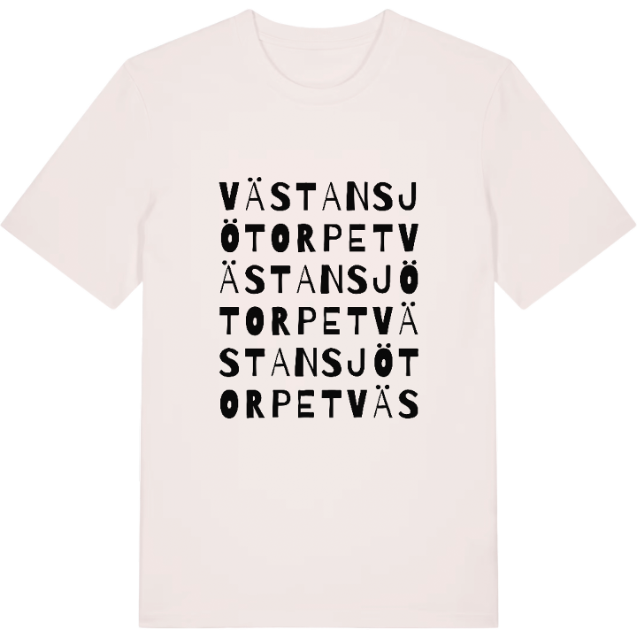 Västansjötorpet ordlek t-shirt – t-shirt från PinShirt