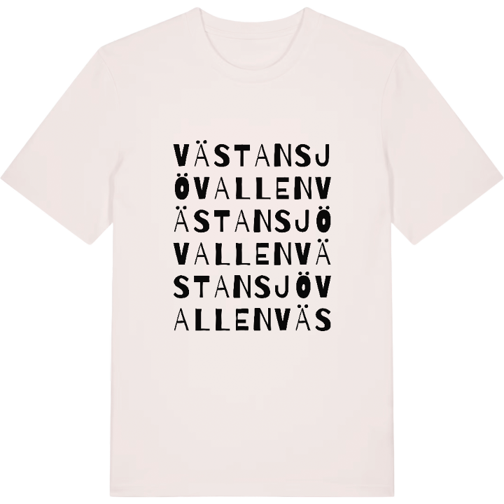 Västansjövallen ordlek t-shirt – t-shirt från PinShirt