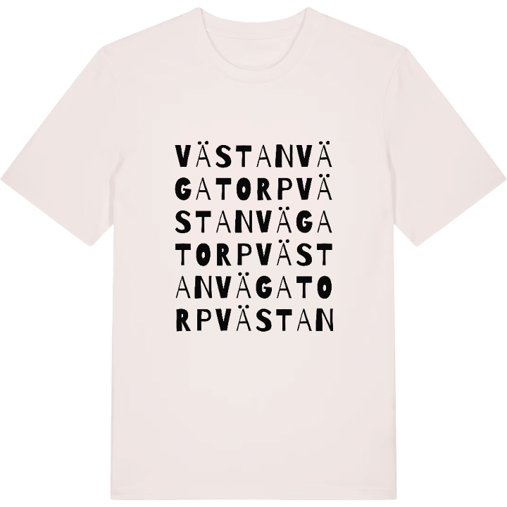 Västanvägatorp ordlek t-shirt – t-shirt från PinShirt