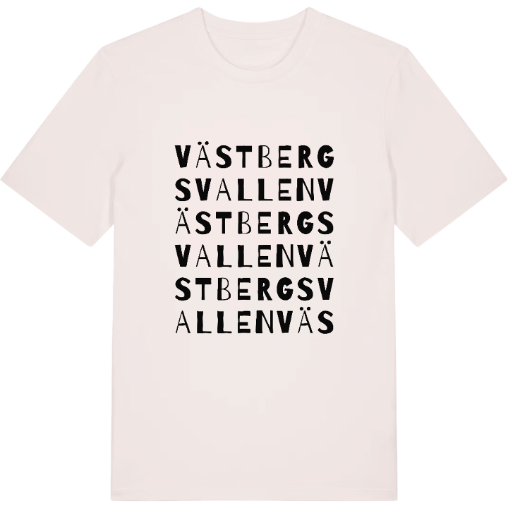 Västbergsvallen ordlek t-shirt – t-shirt från PinShirt