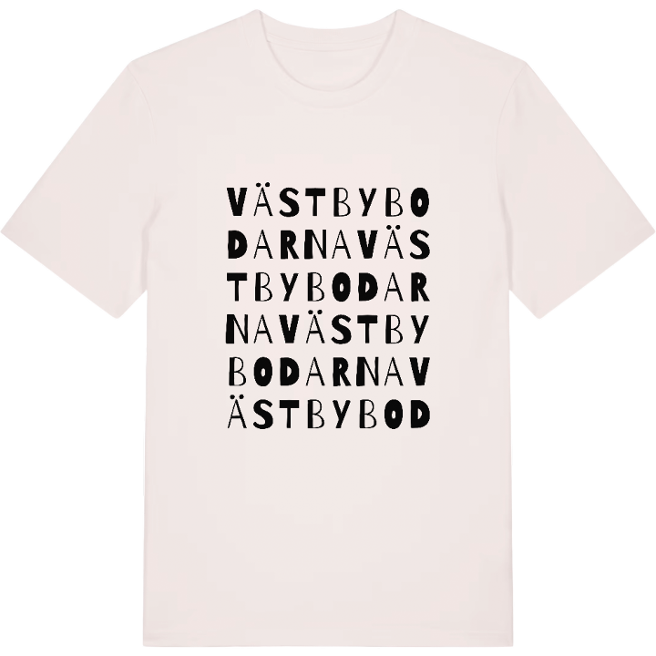 Västbybodarna ordlek t-shirt – t-shirt från PinShirt