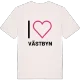 Jag älskar Västbyn t-shirt stort tryck