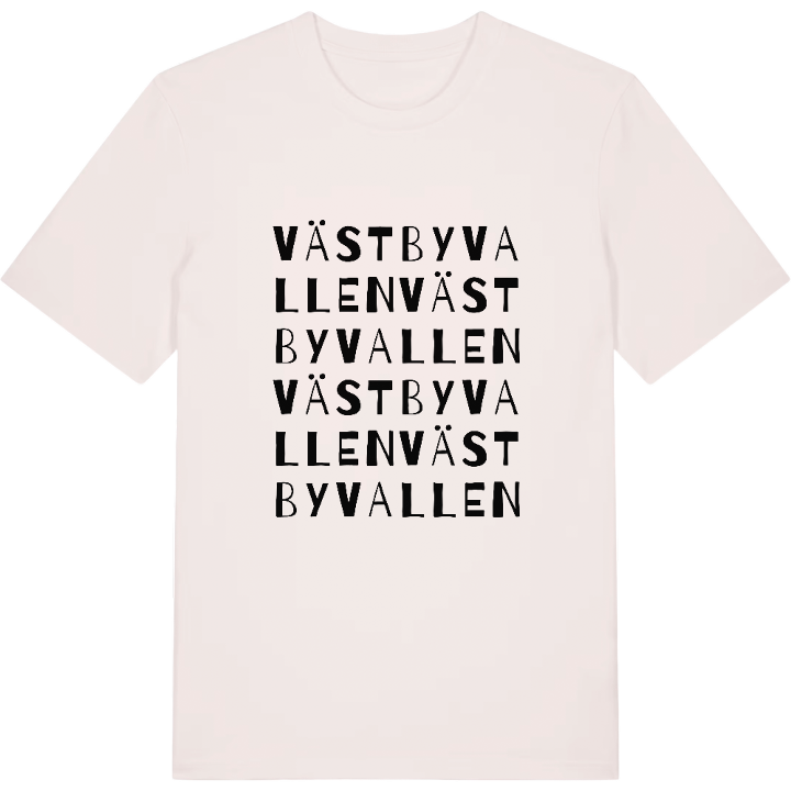 Västbyvallen ordlek t-shirt – t-shirt från PinShirt
