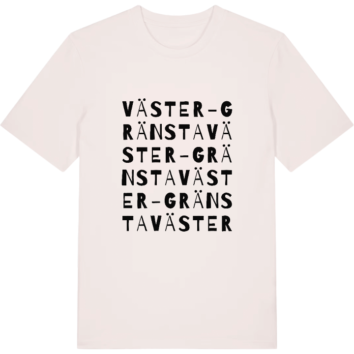Väster-Gränsta ordlek t-shirt – t-shirt från PinShirt