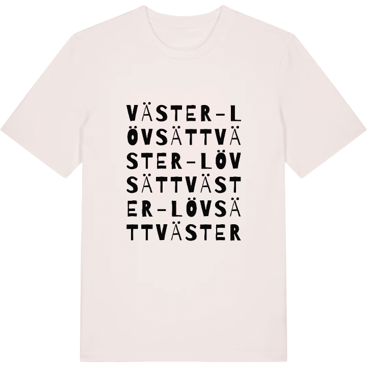 Väster-Lövsätt ordlek t-shirt – t-shirt från PinShirt